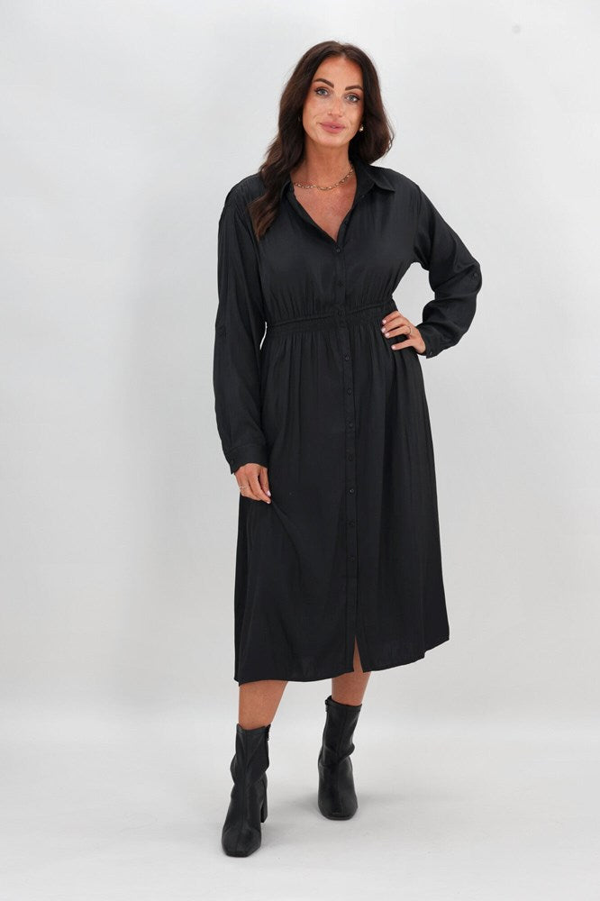 Gloss The Label Arisette Shirt Dress Slate
