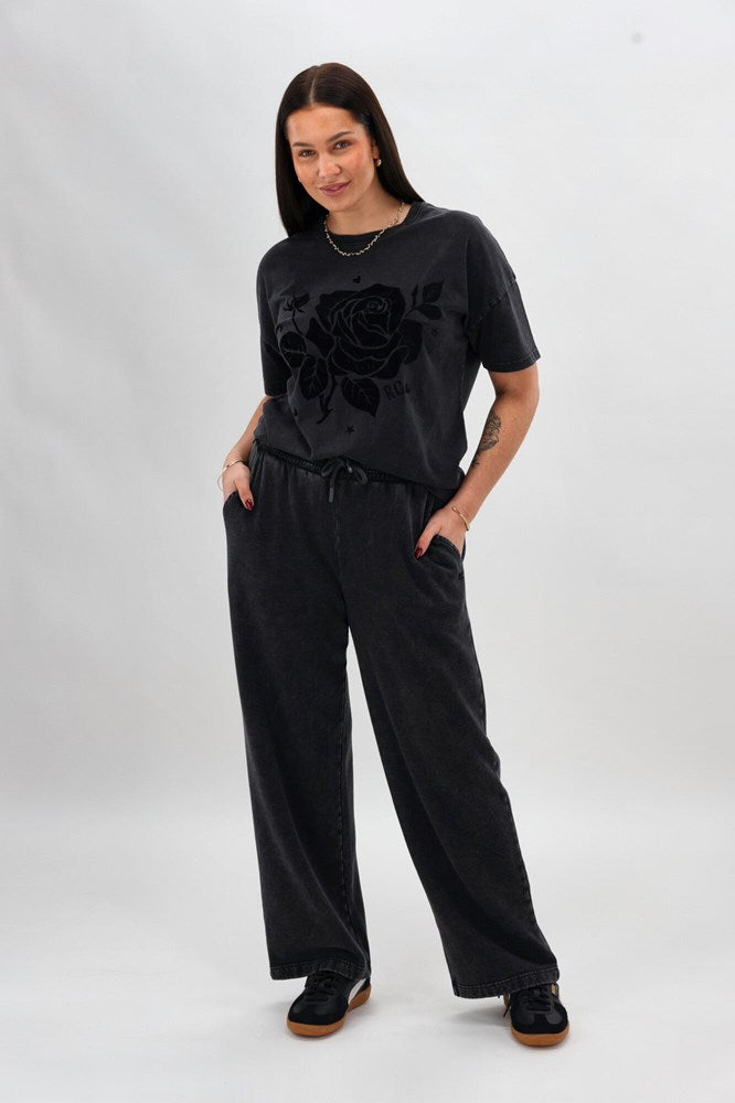 Rebel Club Remi Track Pant Black Wash