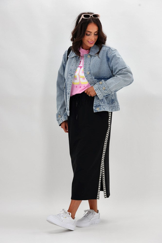 Rebel Club Trackside Skirt Black