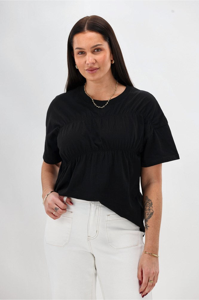 Shine On Label Ruen Tee Black