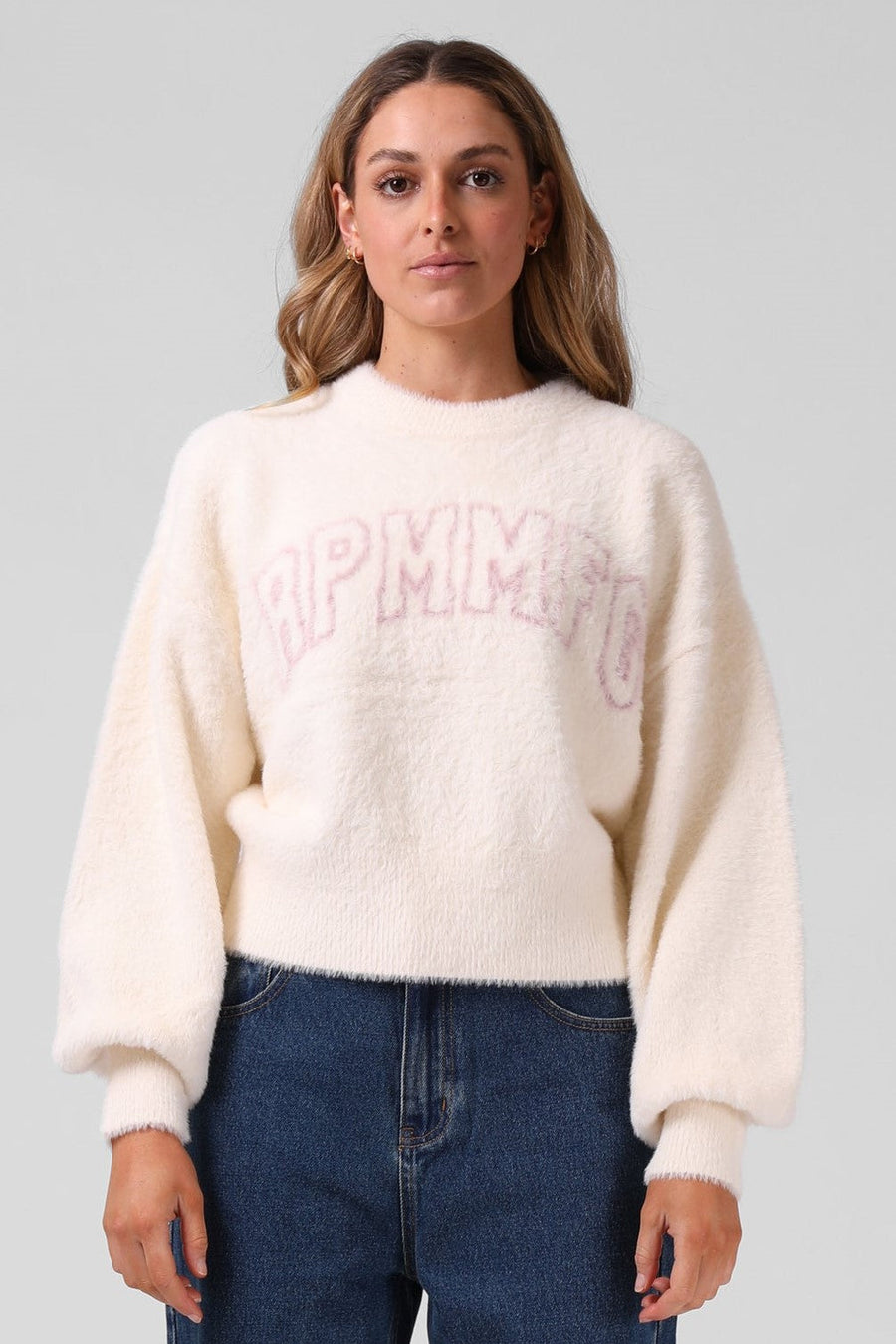 RPM Bella Fluffy Knit Cream