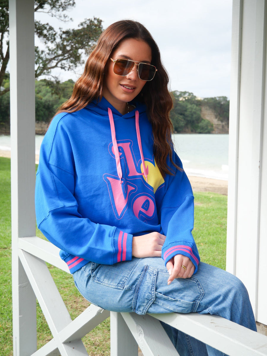 Rebel Club Love Surge Hoodie Blue