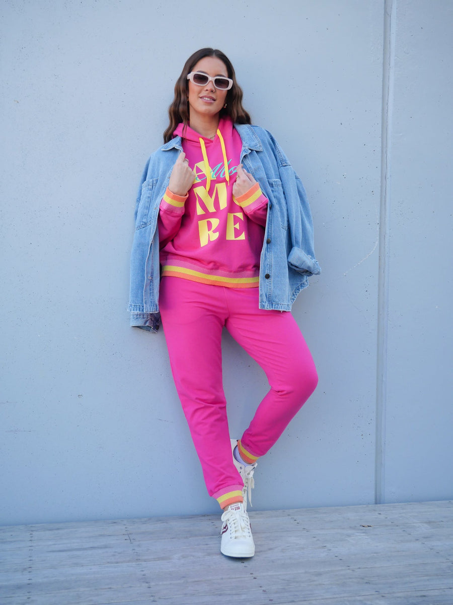 Rebel Club Keeley Track Pant Pink