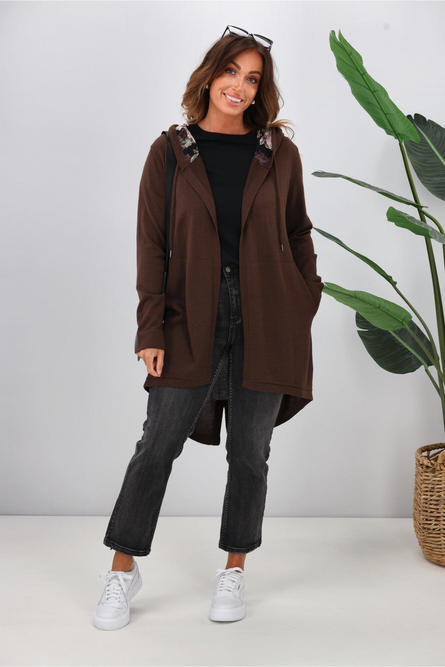 Shine On Label Big Dreams Merino Cardigan Chocolate