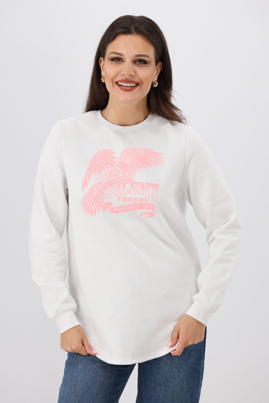 Silent Theory Take Off Crew White