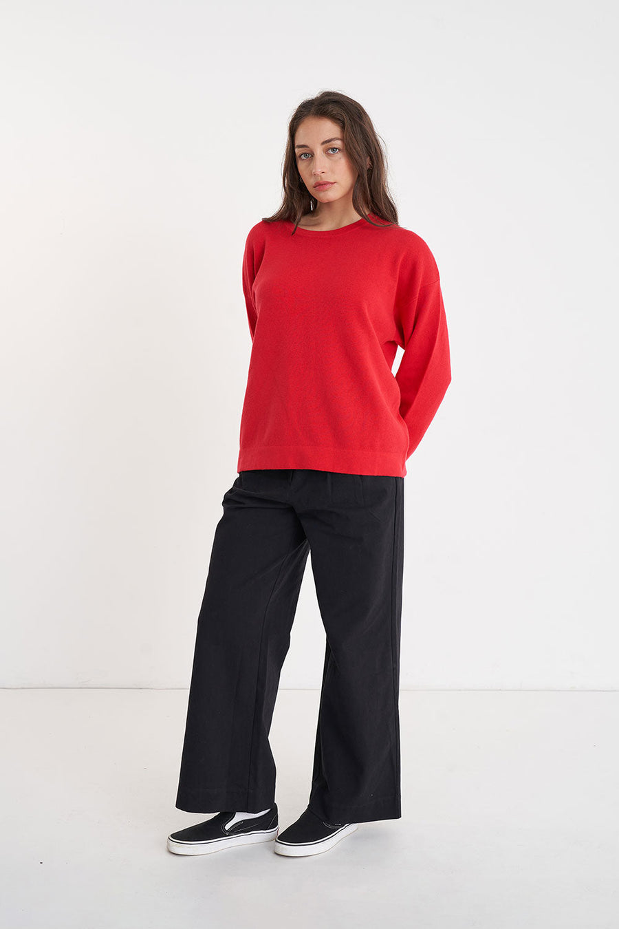 Huffer Neve Crew Cherry