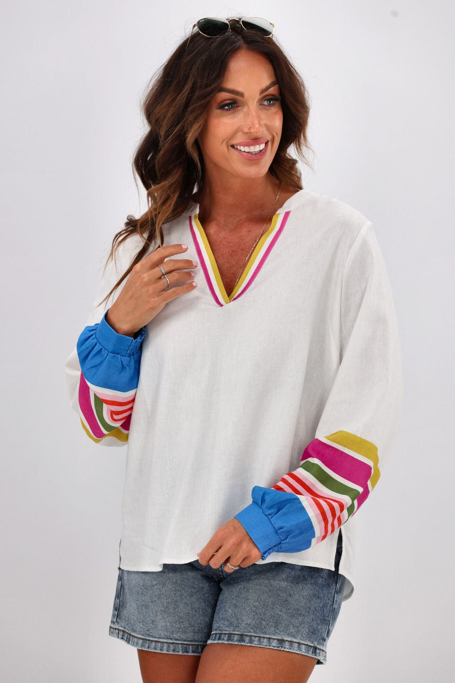 Betty Basics Blossom Blouse White