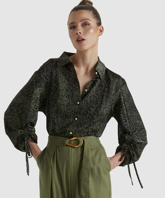 Fate Explorer Shirt Khaki Leopard